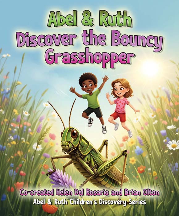 Bouncy Grasshopper Book Cover 580x700px
